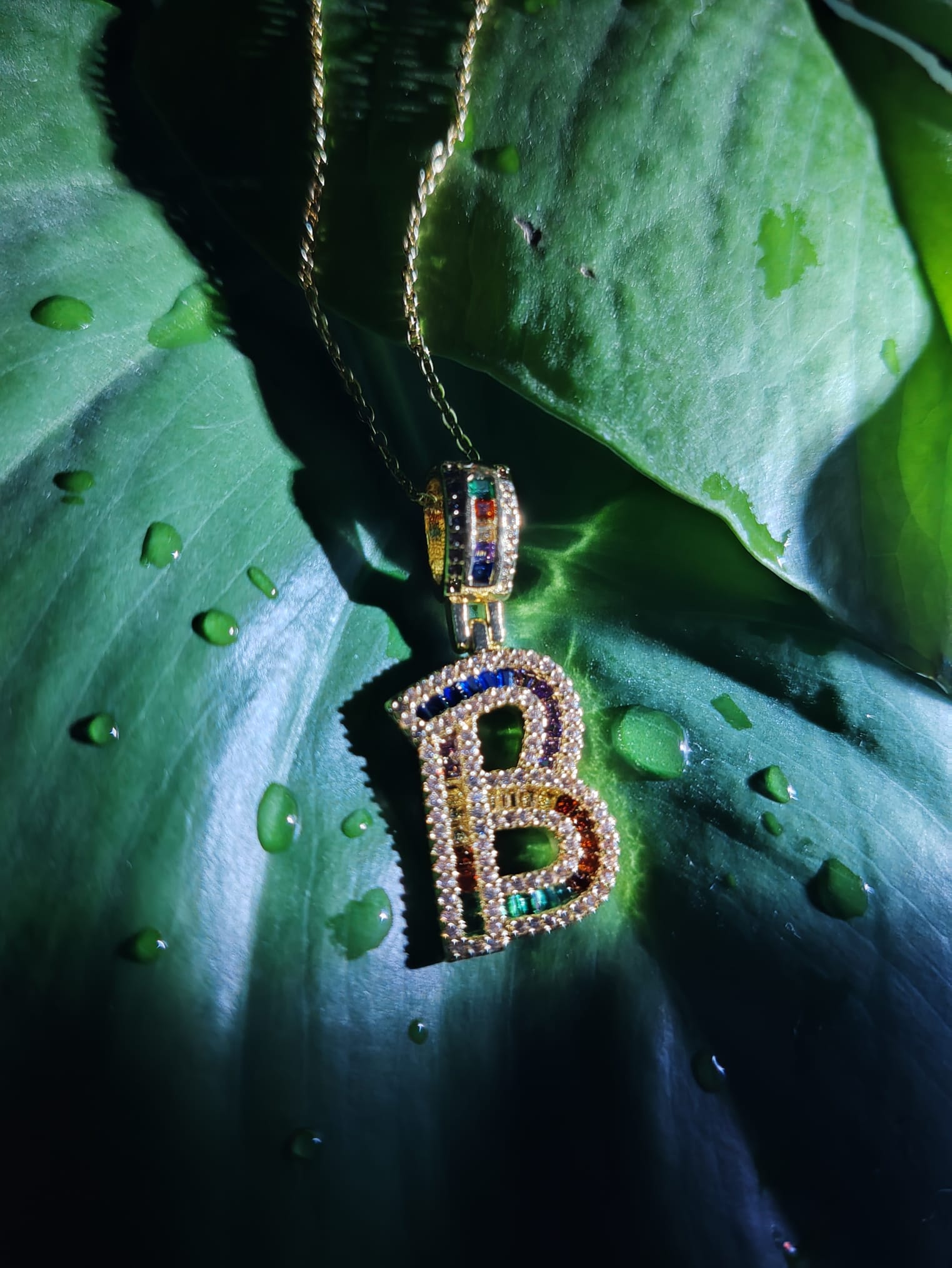 Signature golden Initials Necklace